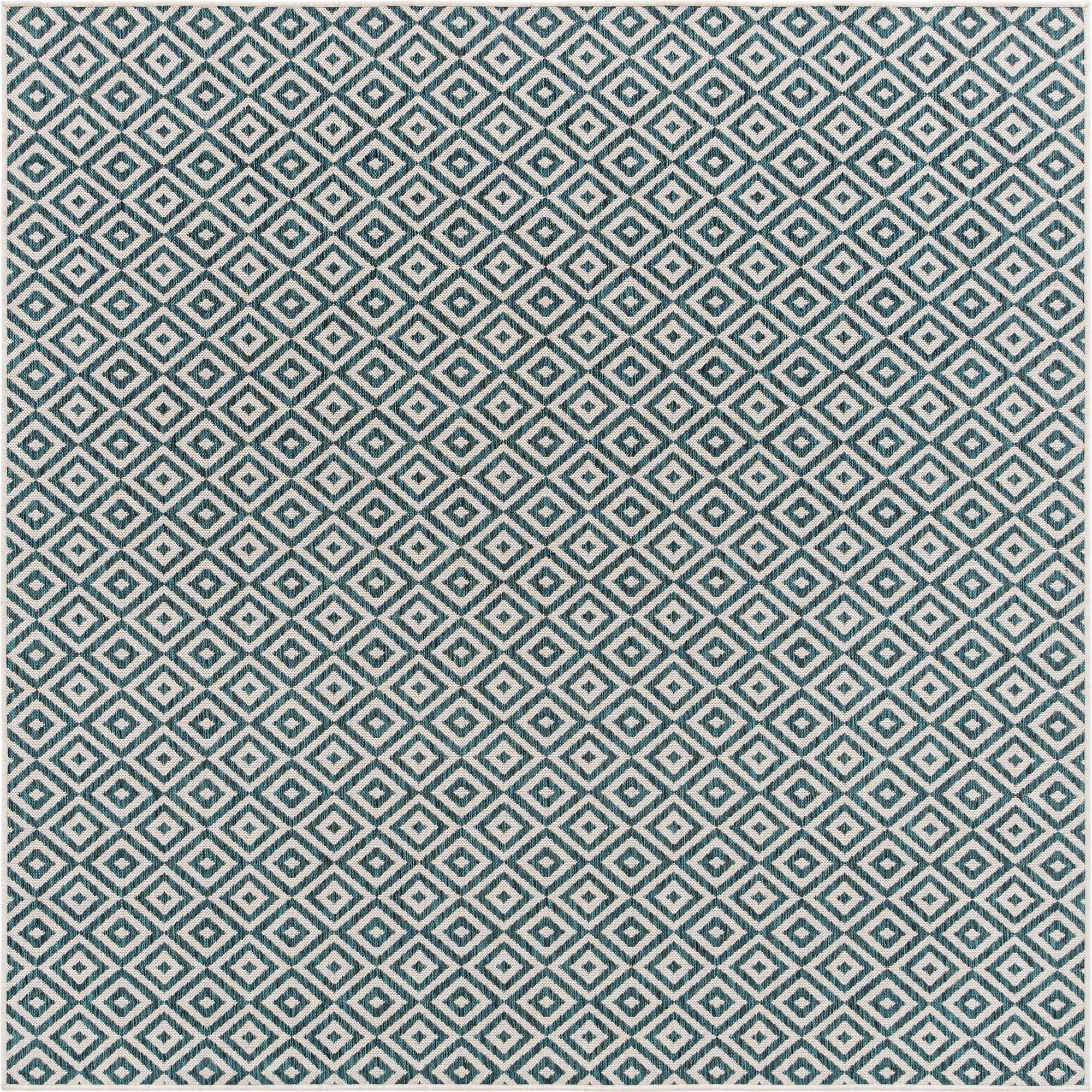 7' 10 x 7' 10  Washable Jill Zarin Costa Rica Indoor / Outdoor Square Rug