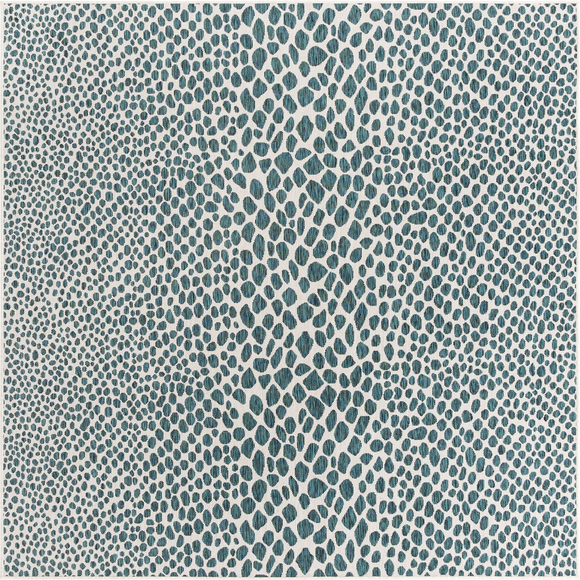 7' 10 x 7' 10  Washable Jill Zarin Cape Town Indoor / Outdoor Square Rug