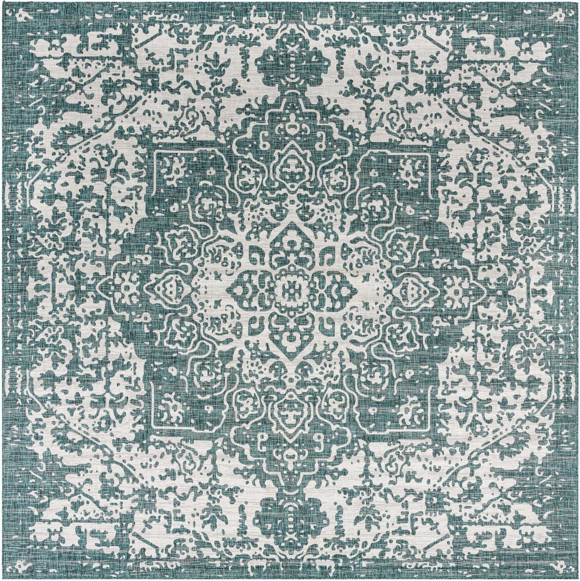 Primary image 13' x 13'  Washable Jill Zarin Dubai Indoor / Outdoor Square Rug