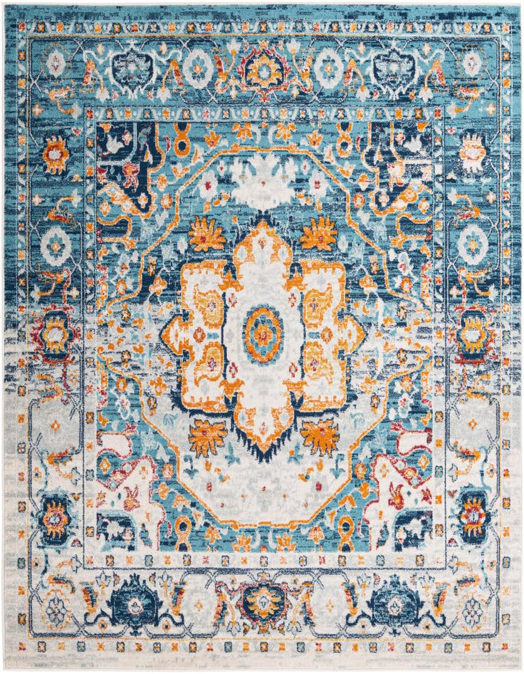 Detail image of 7' 10 x 7' 10 Madeline Vintage Square Rug