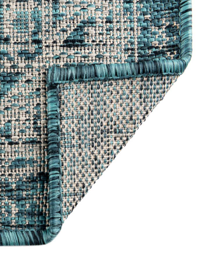 Detail image of 5' 3 x 5' 3 Easy-Clean Aztec Indoor / Outdoor Square Rug