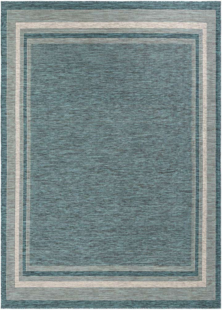 10' x 10' Easy-Clean Border Indoor / Outdoor Square Rug