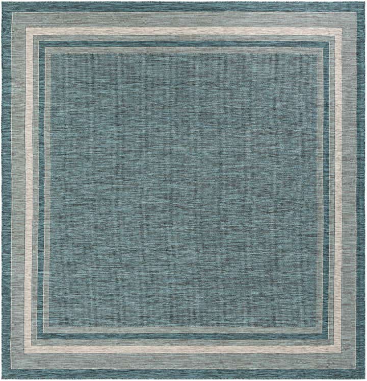 10' x 10' Easy-Clean Border Indoor / Outdoor Square Rug