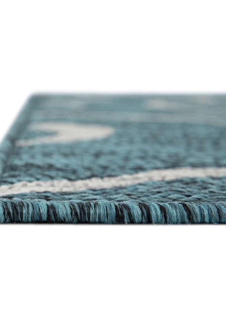 13' x 13' Easy-Clean Botanical Indoor / Outdoor Square Rug
