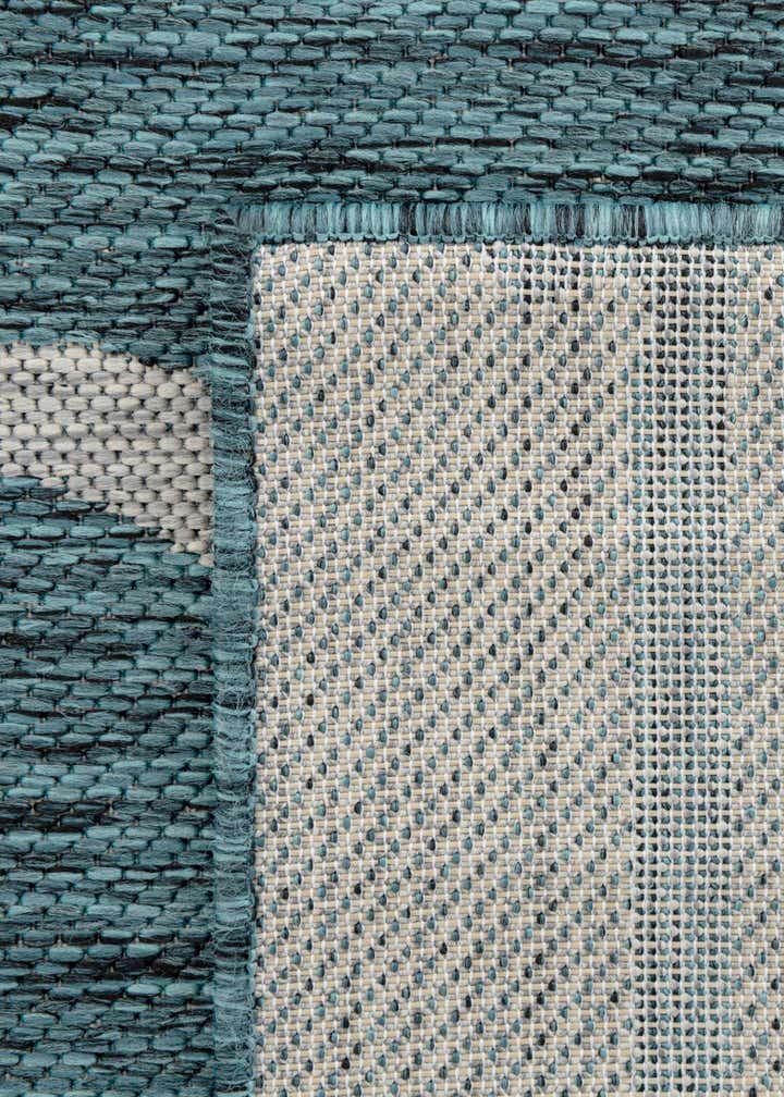 13' x 13' Easy-Clean Botanical Indoor / Outdoor Square Rug