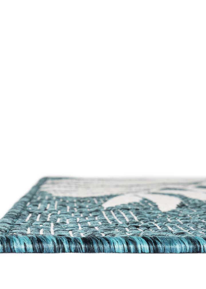 13' x 13' Easy-Clean Botanical Indoor / Outdoor Square Rug