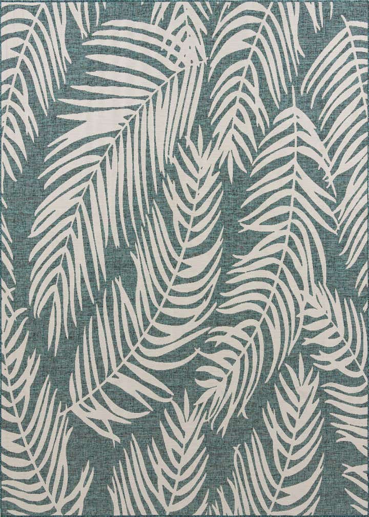 10' 8 x 10' 8 Easy-Clean Botanical Indoor / Outdoor Square Rug