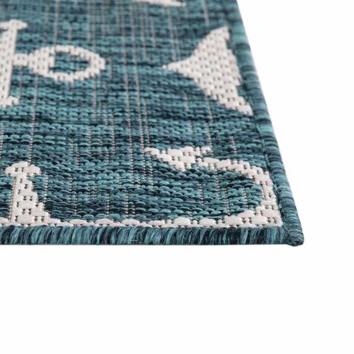 5' 3 x 5' 3 Easy-Clean Coastal Indoor / Outdoor Square Rug