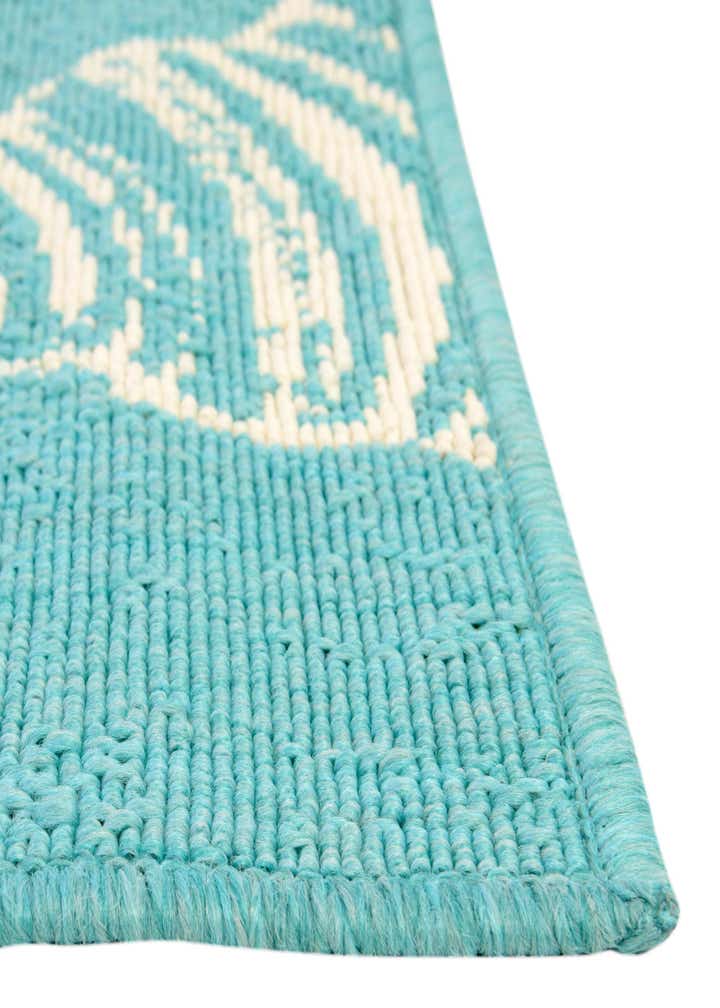7' 10 x 7' 10 Easy-Clean Coastal Indoor / Outdoor Square Rug