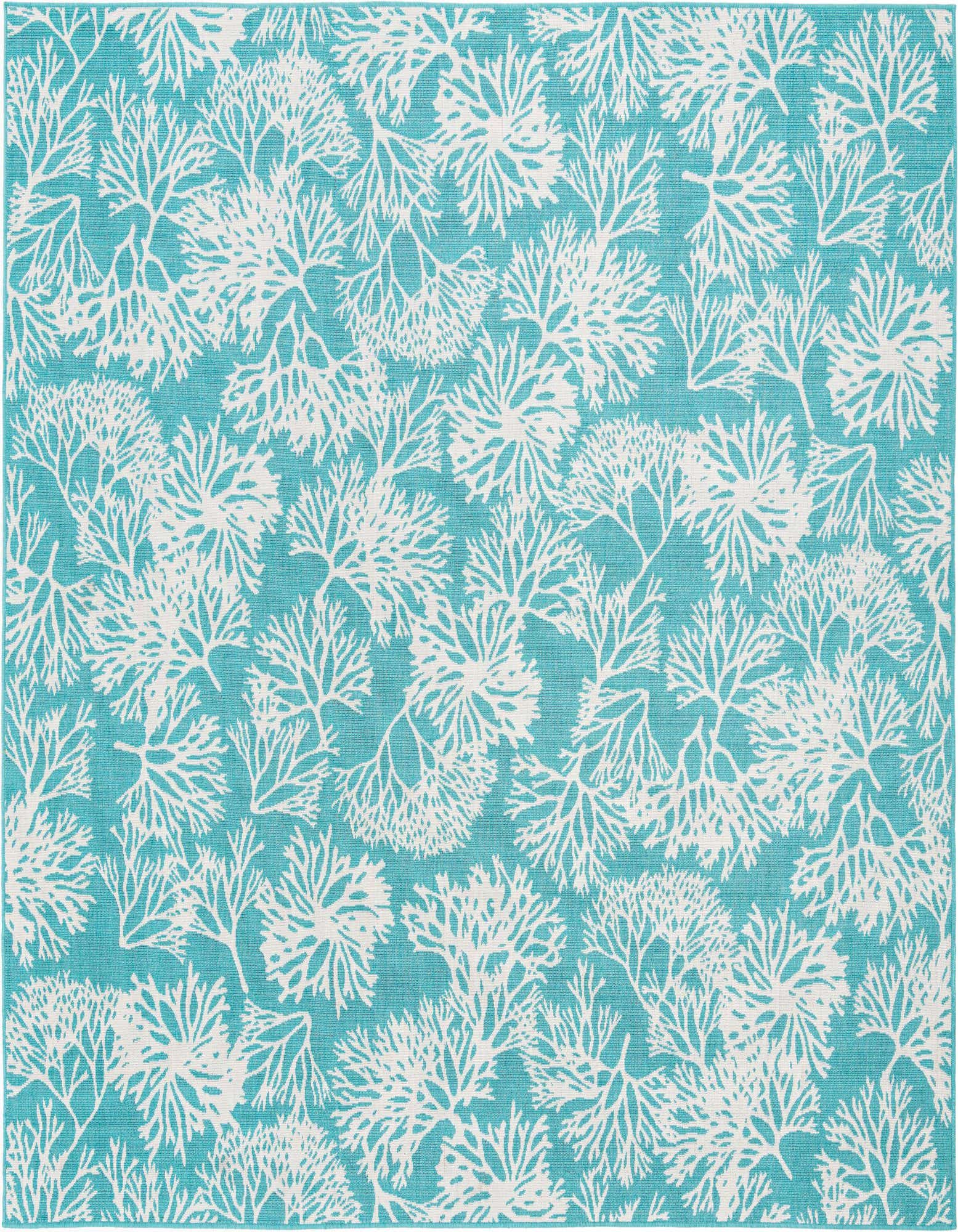 10' x 10' Easy-Clean Coastal Indoor / Outdoor Square Rug