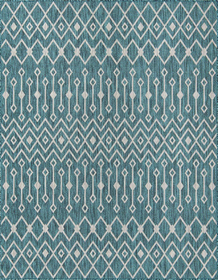 Detail image of 7' 10 x 7' 10 Easy-Clean Lattice Indoor / Outdoor Square Rug