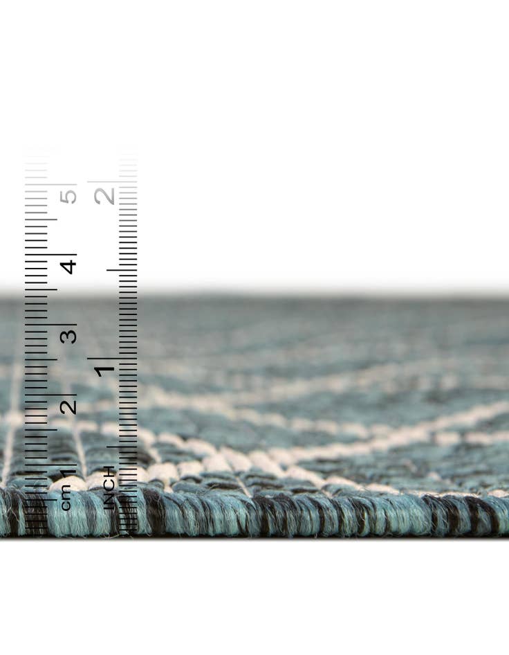 Detail image of 10' x 10' Washable Lattice Indoor / Outdoor Square Rug