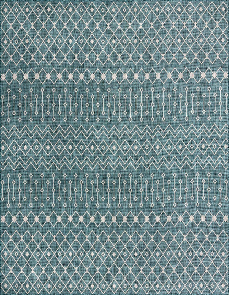 Detail image of 13' x 13' Easy-Clean Lattice Indoor / Outdoor Square Rug