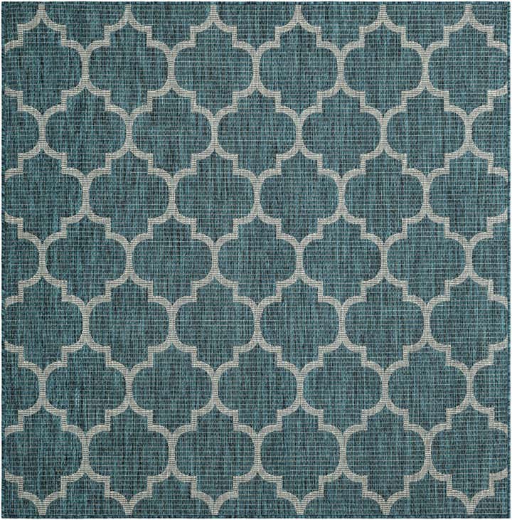185cm x 185cm Easy-Clean Lattice Indoor / Outdoor Square Rug