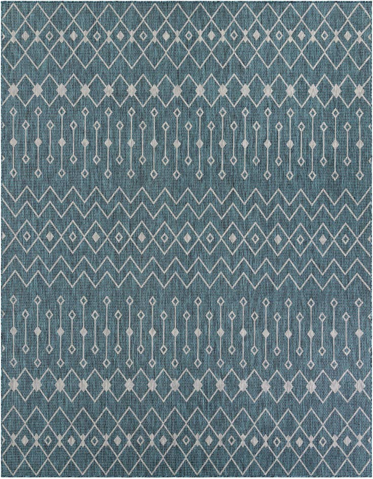Detail image of 10' x 10' Easy-Clean Lattice Indoor / Outdoor Square Rug