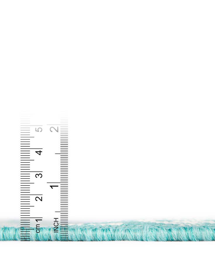 Detail image of 7' 10 x 7' 10 Washable Lattice Indoor / Outdoor Square Rug