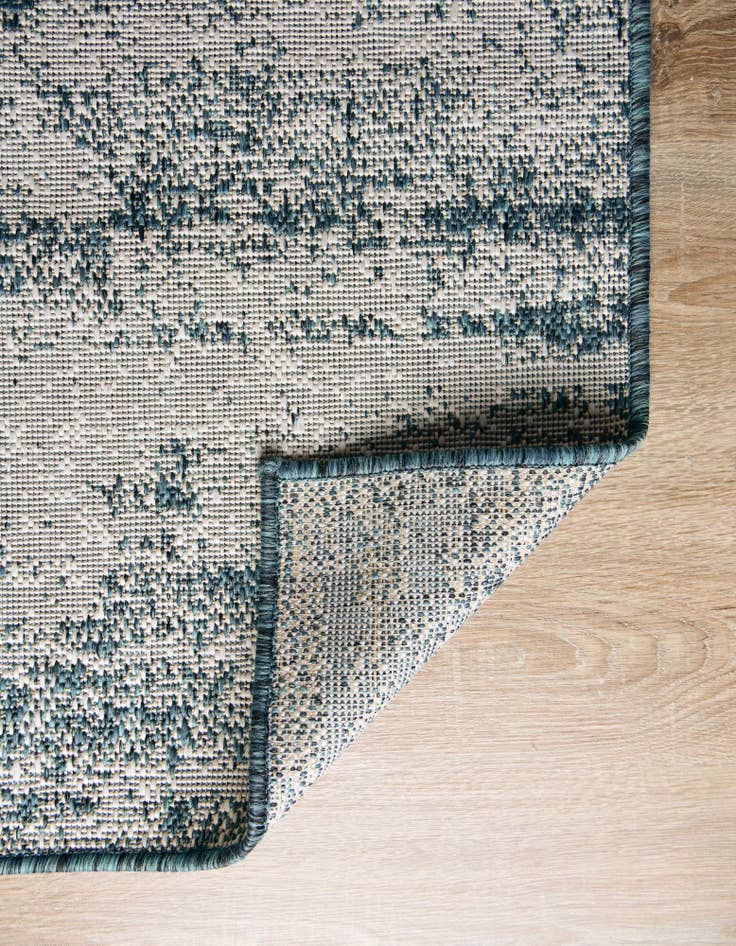 Detail image of 10' x 10' Easy-Clean Modern Indoor / Outdoor Square Rug