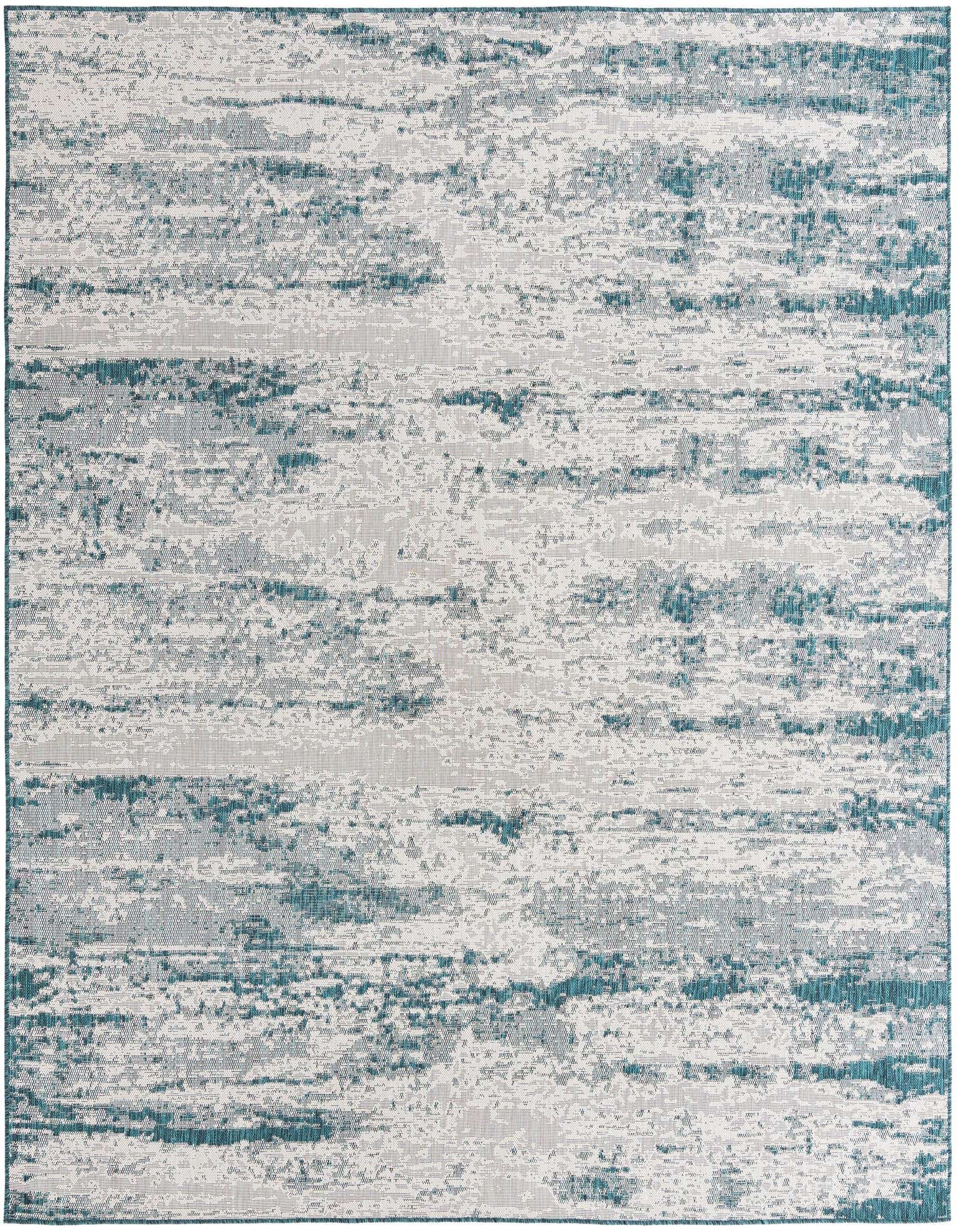 10' x 10' Easy-Clean Modern Indoor / Outdoor Square Rug