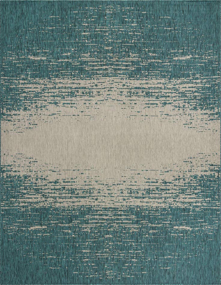 Detail image of 13' x 13' Easy-Clean Modern Indoor / Outdoor Square Rug