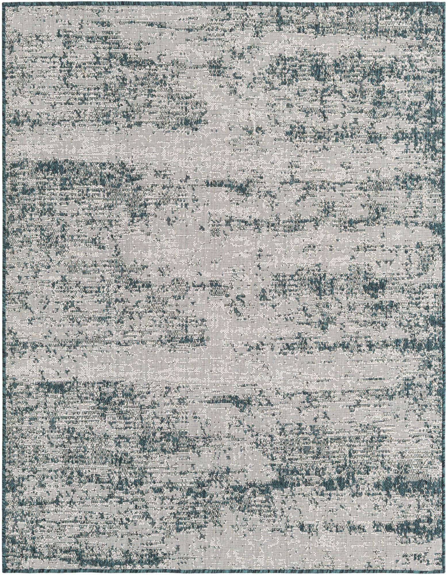 5' 3 x 5' 3 Easy-Clean Modern Indoor / Outdoor Square Rug