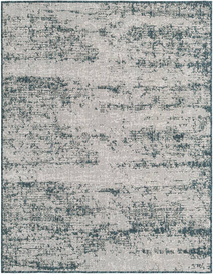 Detail image of 5' 3 x 5' 3 Easy-Clean Modern Indoor / Outdoor Square Rug