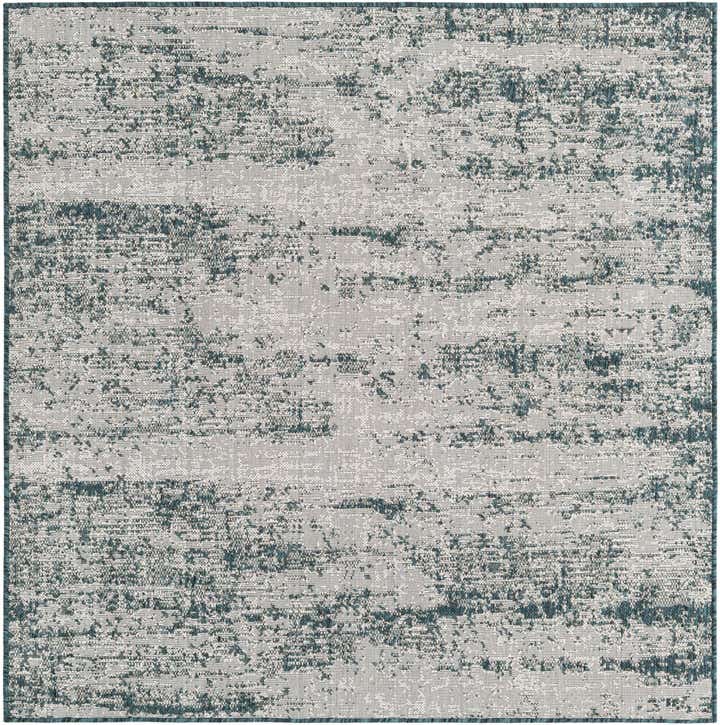 5' 3 x 5' 3 Easy-Clean Modern Indoor / Outdoor Square Rug