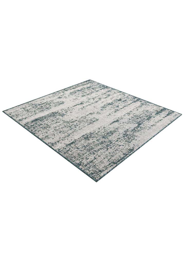 5' 3 x 5' 3 Easy-Clean Modern Indoor / Outdoor Square Rug