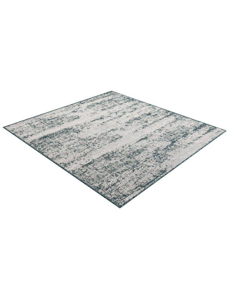 Detail image of 5' 3 x 5' 3 Easy-Clean Modern Indoor / Outdoor Square Rug