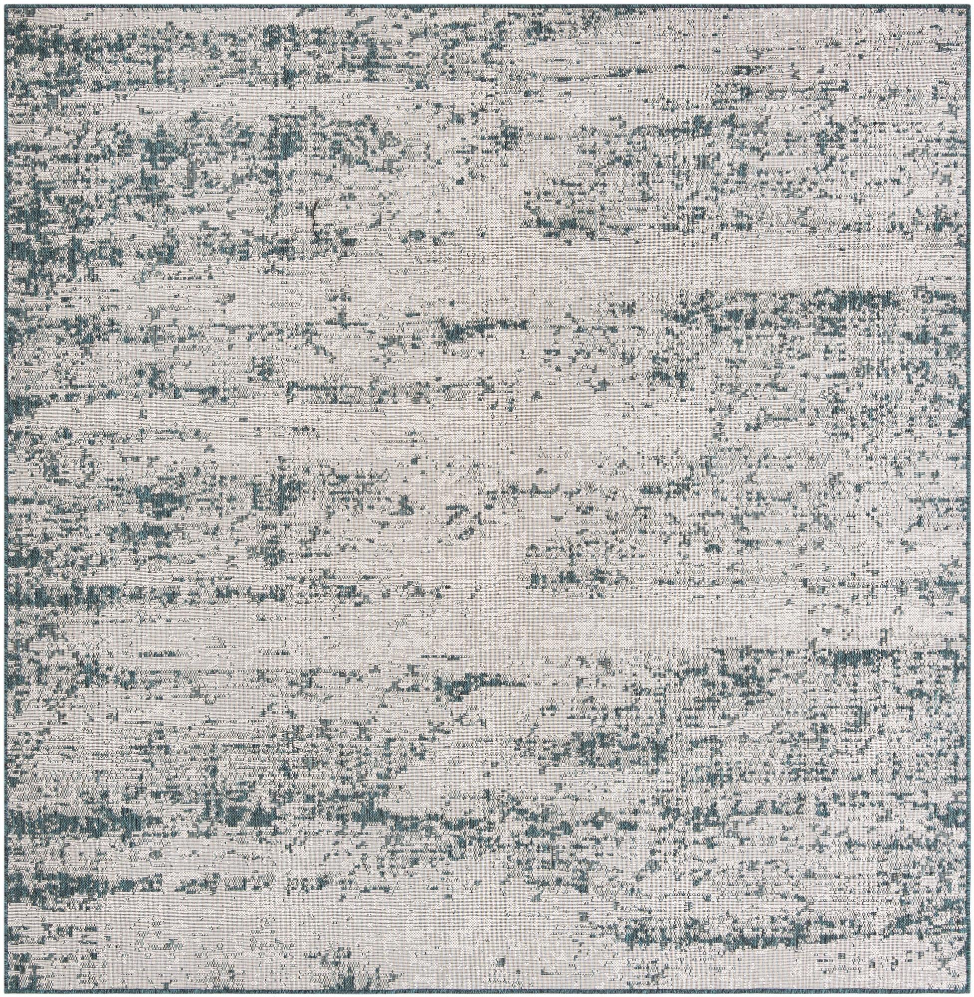 Primary image 8' x 8'  Washable Modern Indoor / Outdoor Square Rug