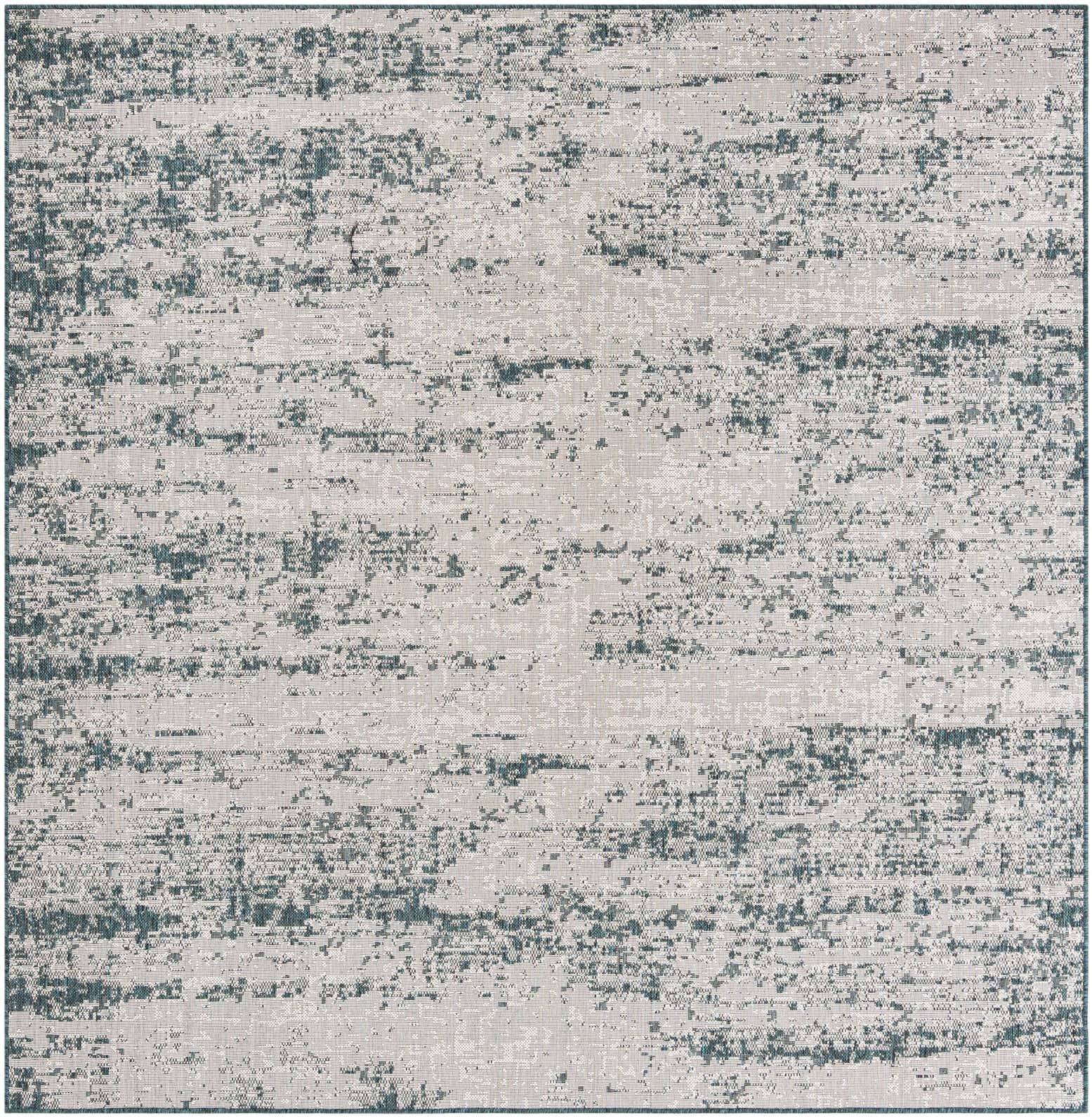 8' x 8' Easy-Clean Modern Indoor / Outdoor Square Rug