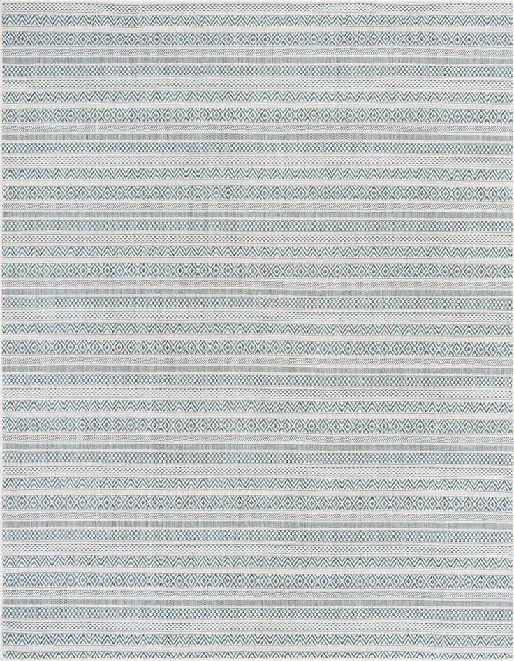 Detail image of 7' 10 x 7' 10 Easy-Clean Ribbon Indoor / Outdoor Square Rug