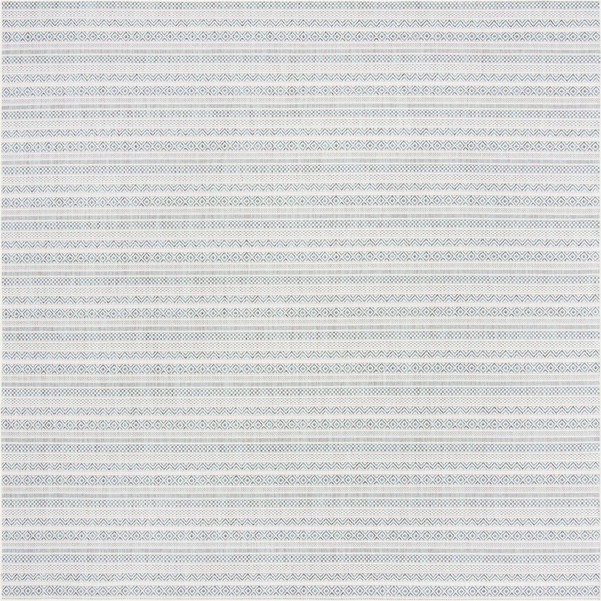10' x 10' Washable Ribbon Indoor / Outdoor Square Rug