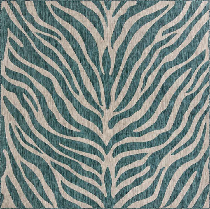 10' x 10' Easy-Clean Safari Indoor / Outdoor Square Rug