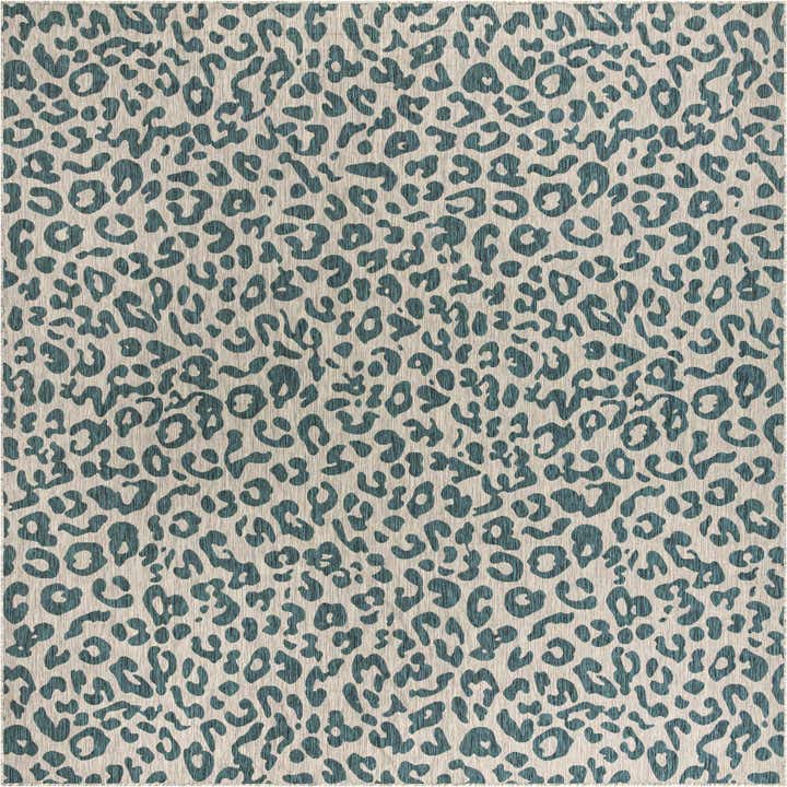 13' x 13' Easy-Clean Safari Indoor / Outdoor Square Rug