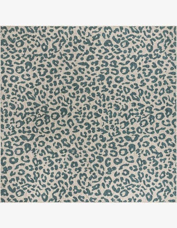 13' x 13' Easy-Clean Safari Indoor / Outdoor Square Rug