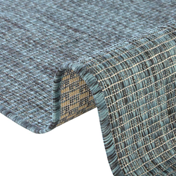 Detail image of 5' 3 x 5' 3 Easy-Clean Solid Indoor / Outdoor Square Rug