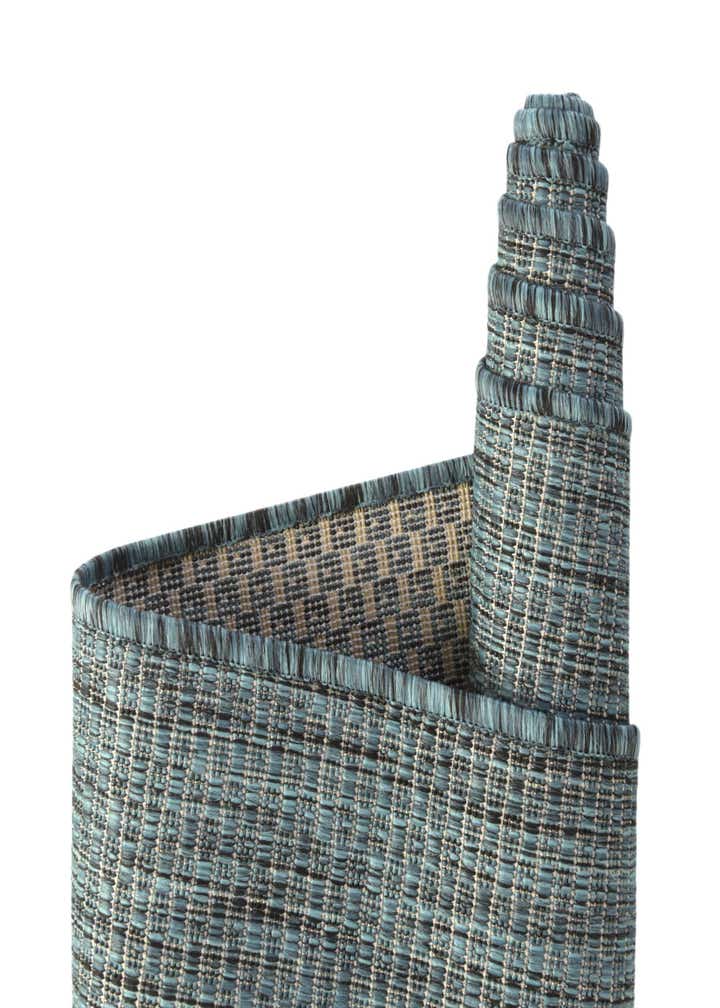 4' 1 x 4' 1 Easy-Clean Solid Indoor / Outdoor Square Rug