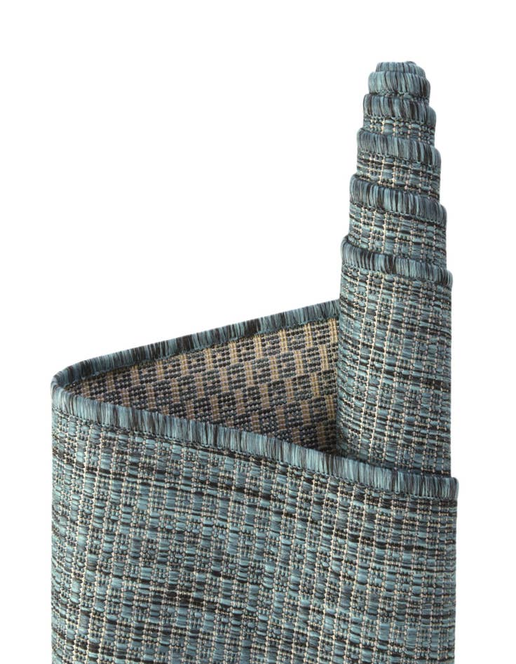 Detail image of 7' 10 x 7' 10 Easy-Clean Solid Indoor / Outdoor Square Rug