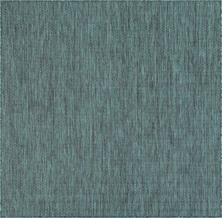 Detail image of 5' 3 x 5' 3 Easy-Clean Solid Indoor / Outdoor Square Rug