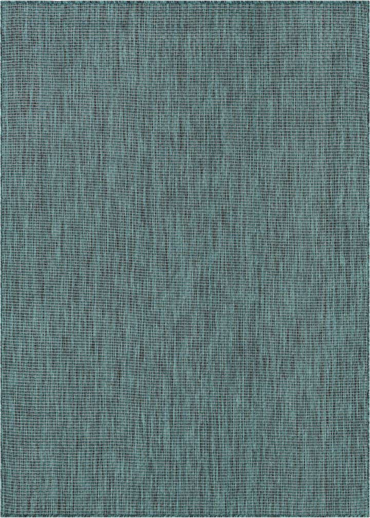 6' 1 x 6' 1 Easy-Clean Solid Indoor / Outdoor Square Rug