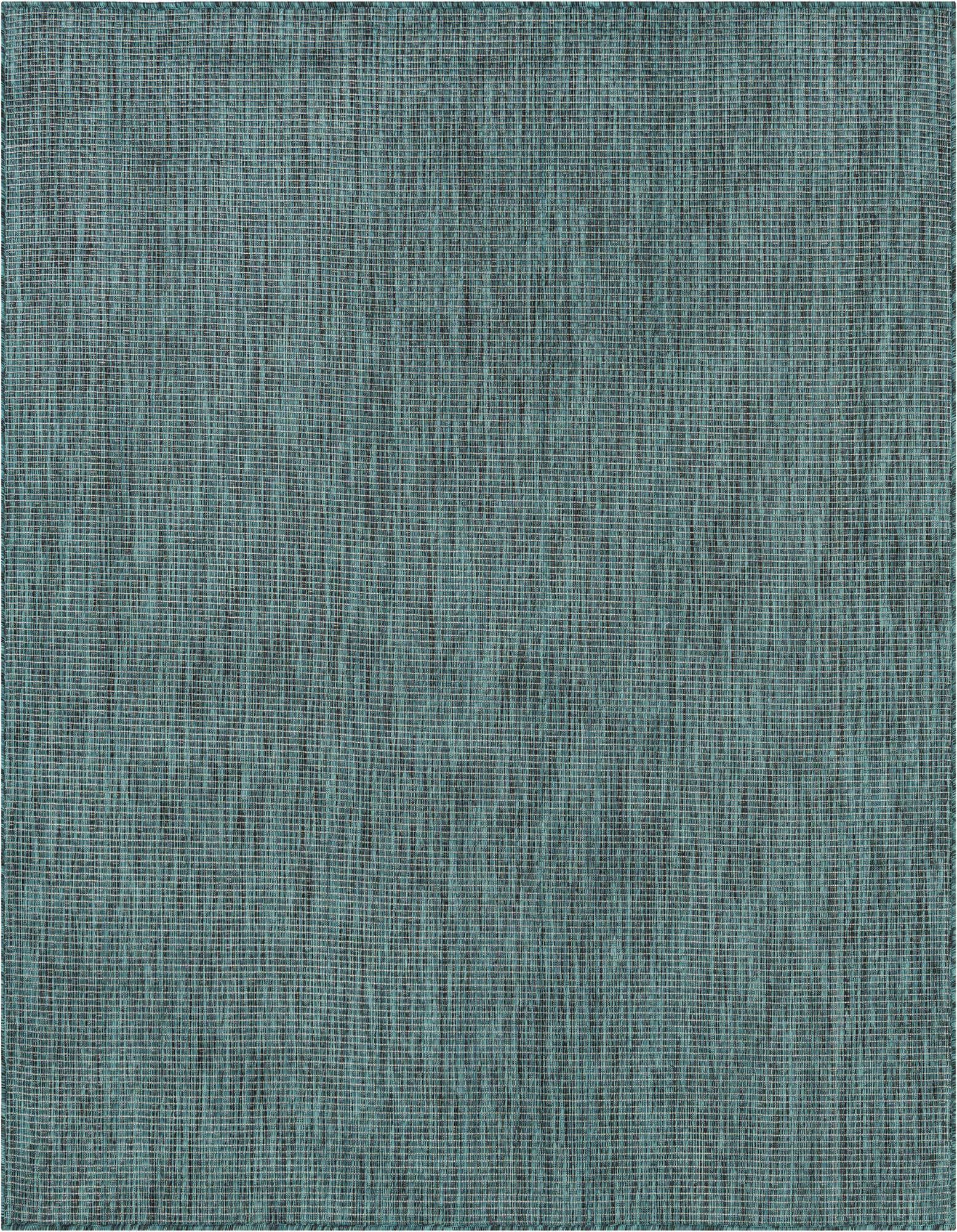 6' 1 x 6' 1 Easy-Clean Solid Indoor / Outdoor Square Rug
