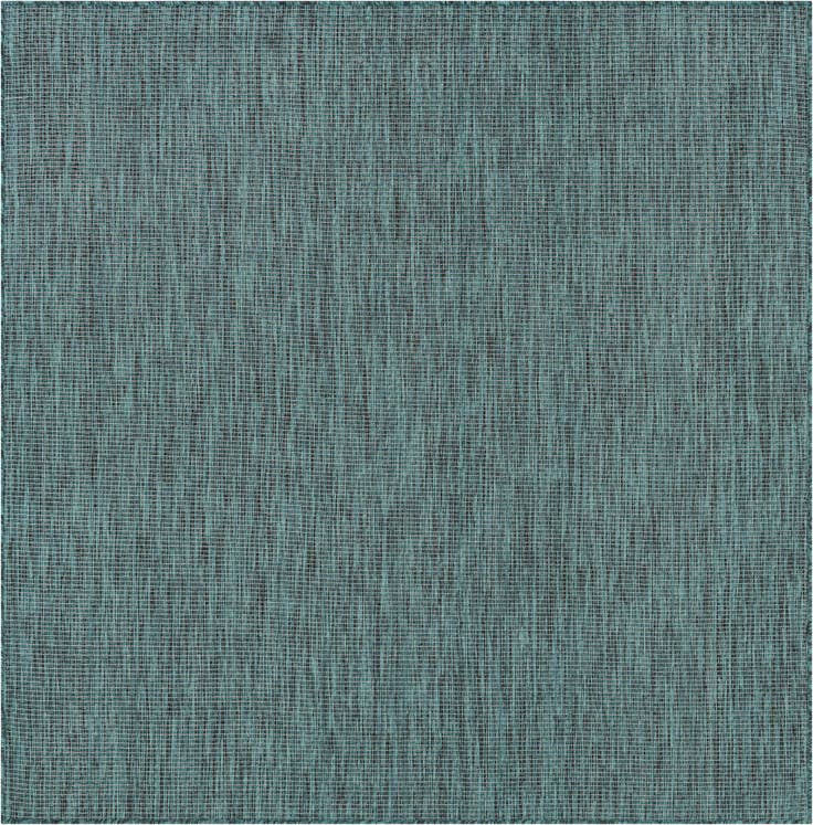Detail image of 6' 1 x 6' 1 Easy-Clean Solid Indoor / Outdoor Square Rug