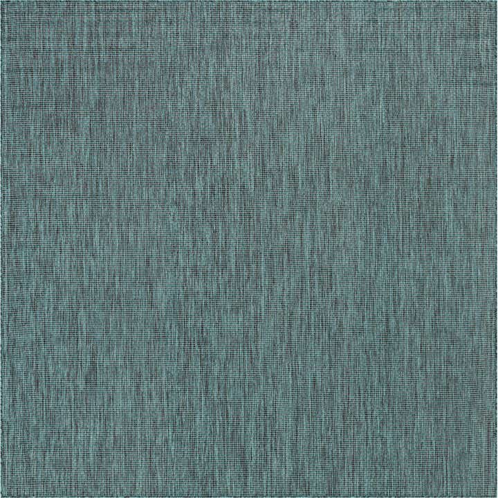 7' 10 x 7' 10 Easy-Clean Solid Indoor / Outdoor Square Rug