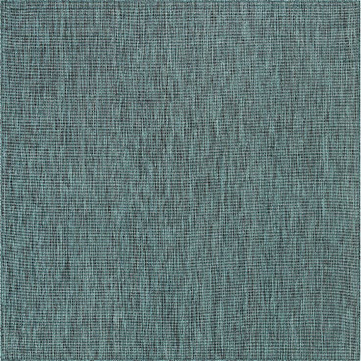 Detail image of 7' 10 x 7' 10 Easy-Clean Solid Indoor / Outdoor Square Rug