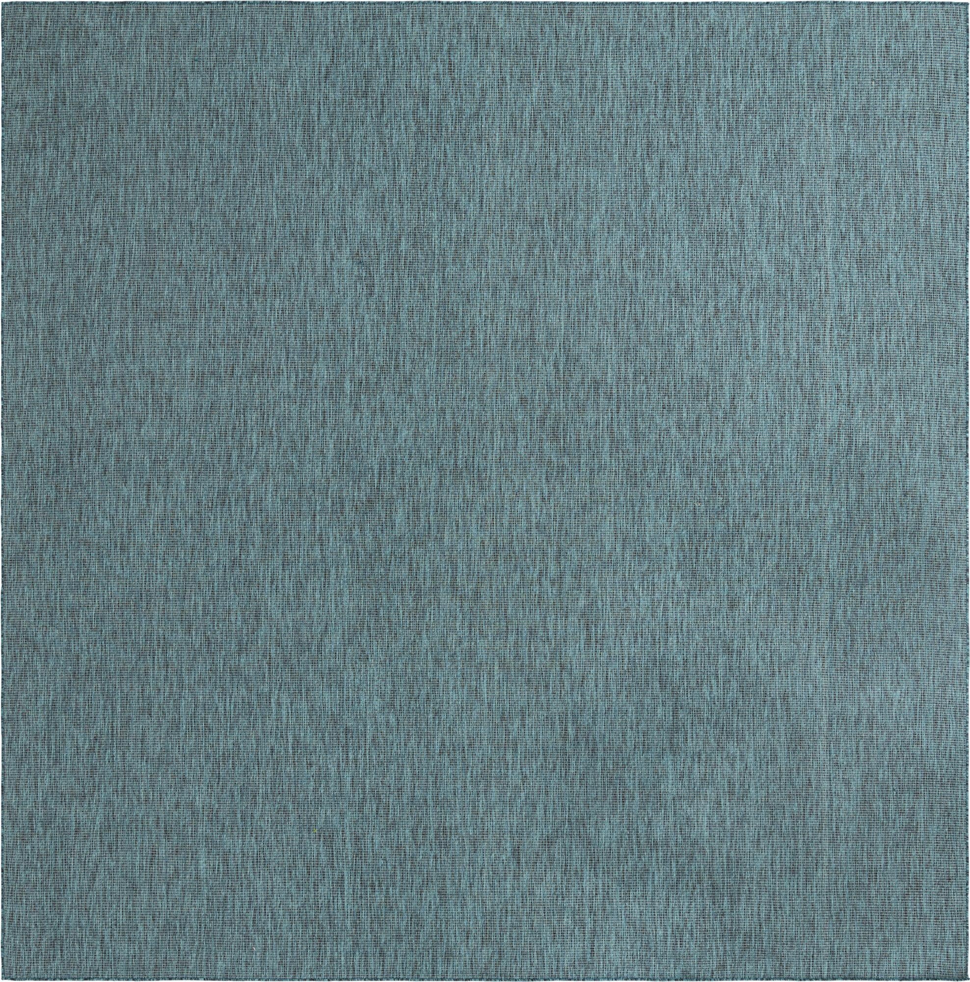 13' x 13'  Washable Solid Indoor / Outdoor Square Rug