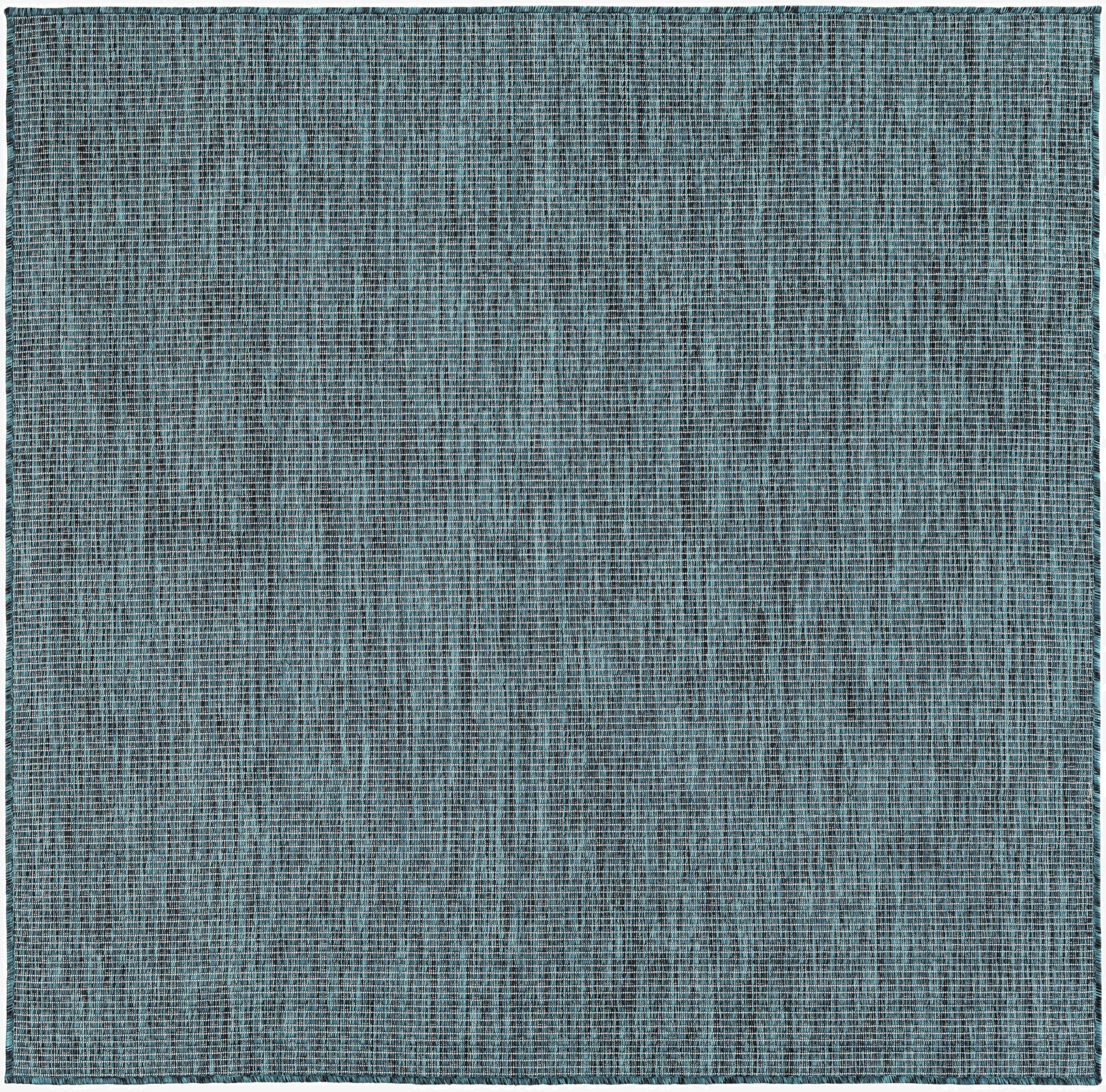 5' 3 x 5' 3  Washable Solid Indoor / Outdoor Square Rug