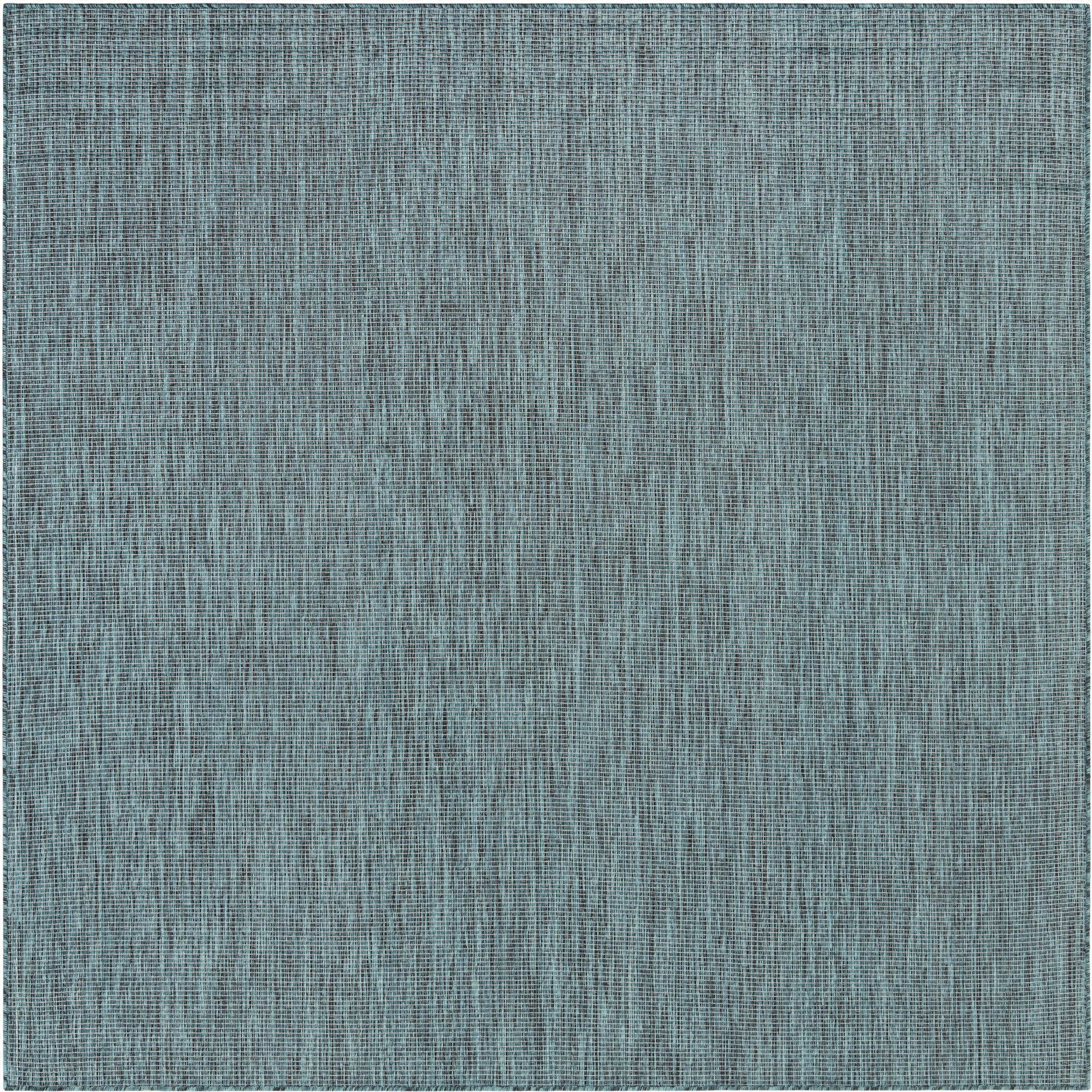 7' 10 x 7' 10  Washable Solid Indoor / Outdoor Square Rug