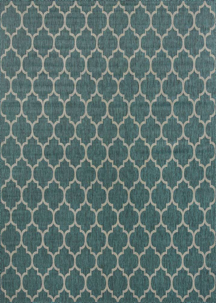 13' x 13' Easy-Clean Trellis Indoor / Outdoor Square Rug