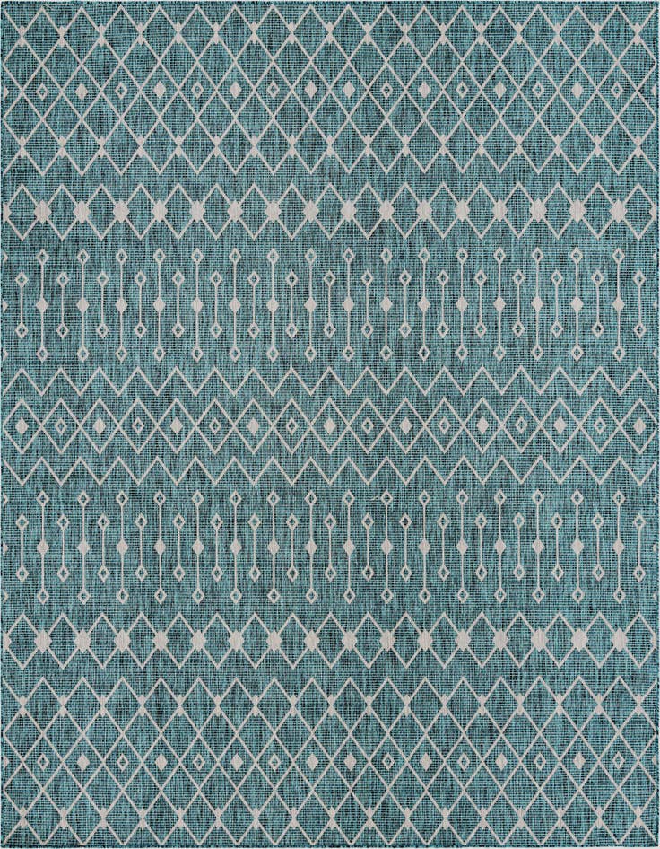 Detail image of 10' 8 x 10' 8 Easy-Clean Trellis Indoor / Outdoor Square Rug