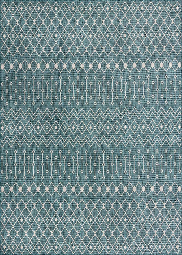 13' x 13' Easy-Clean Trellis Indoor / Outdoor Square Rug